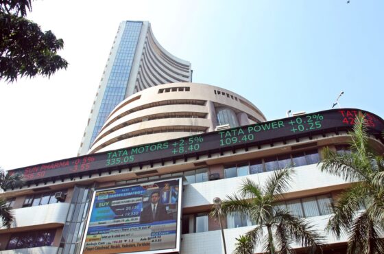Bombay Stock Exchange building at Dalal Street, Mumbai
